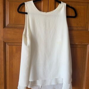 Green Envelope Cream Sleeveless Tank Top